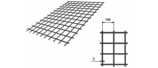Сетка сварная (дорожная) 100х100х5мм 1,5х2м купить с доставкой в Химках